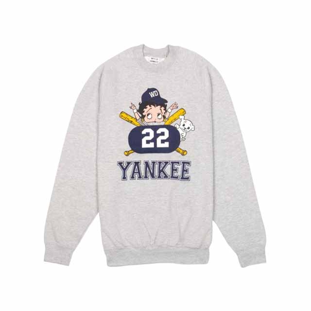 와일드동키 옌키 그래픽 맨투맨 그레이 공용 YANKEE