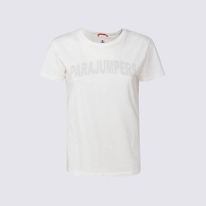 파라점퍼스 프린팅 로고 반팔티셔츠 아이보리 여성 PW TEE BT33 505